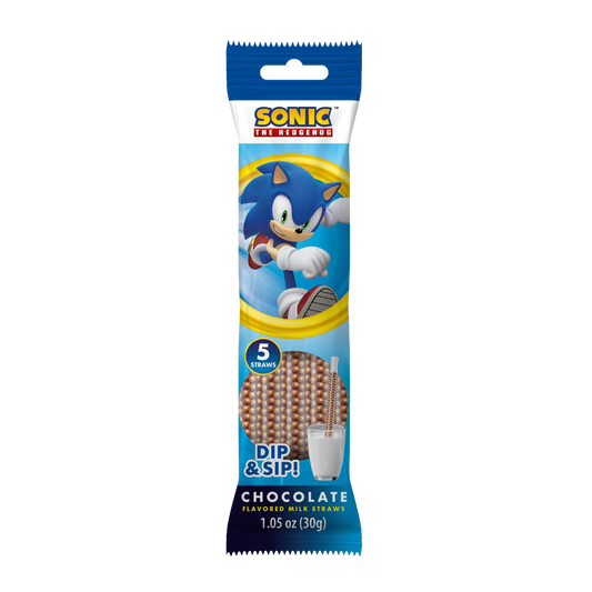 Sonic Dip & Sip Milk Straws Chocolate