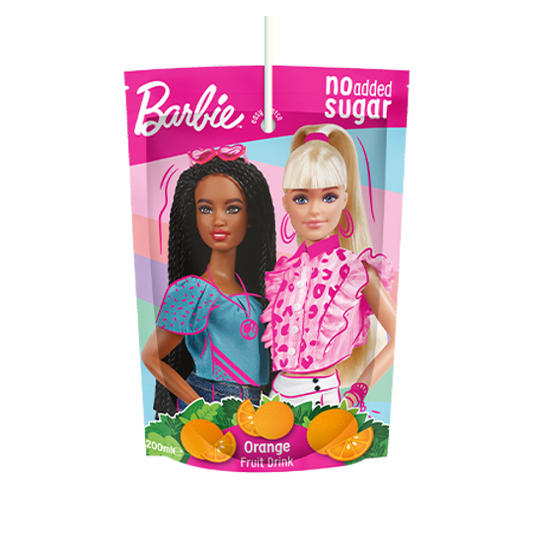 Barbie No Added Sugar Orange Fruit Drink 200ml