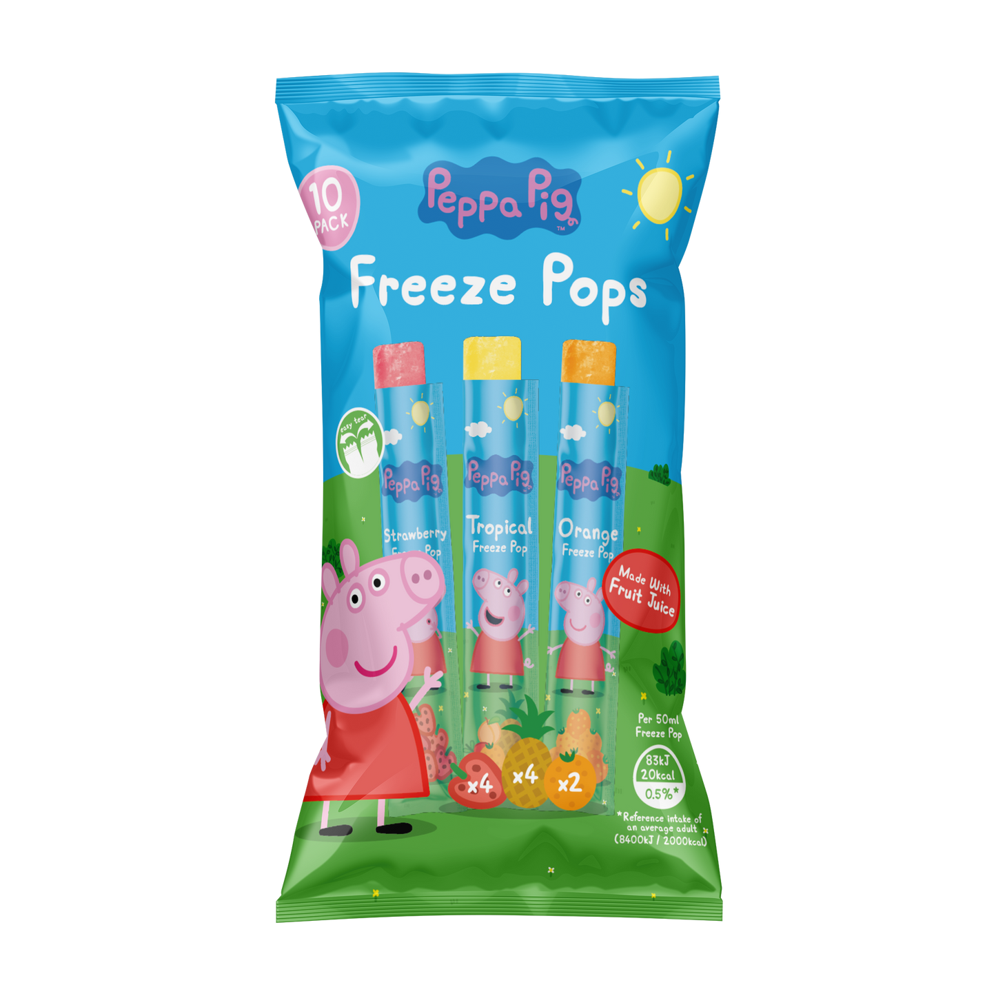 Peppa Pig Mixed Freeze Pops