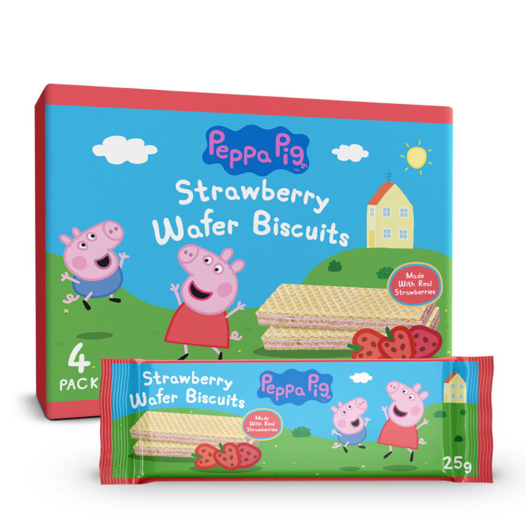 Peppa Pig Strawberry Wafer Biscuits