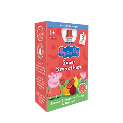 Peppa Pig Banana Strawberry Orange Smoothie