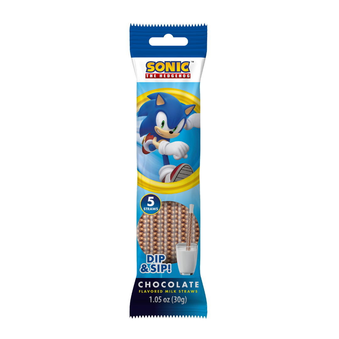 Sonic Dip & Sip Milk Straws Chocolate