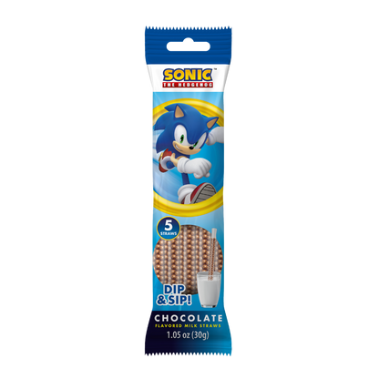 Sonic Dip & Sip Milk Straws Chocolate