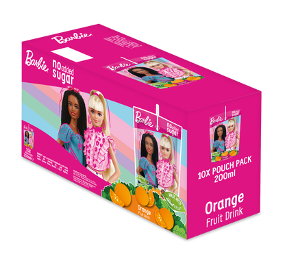 Barbie No Added Sugar Orange Fruit Drink 200ml