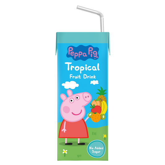 Peppa Pig Tropical No Added Sugar Fruit Tetra Drink 200ml