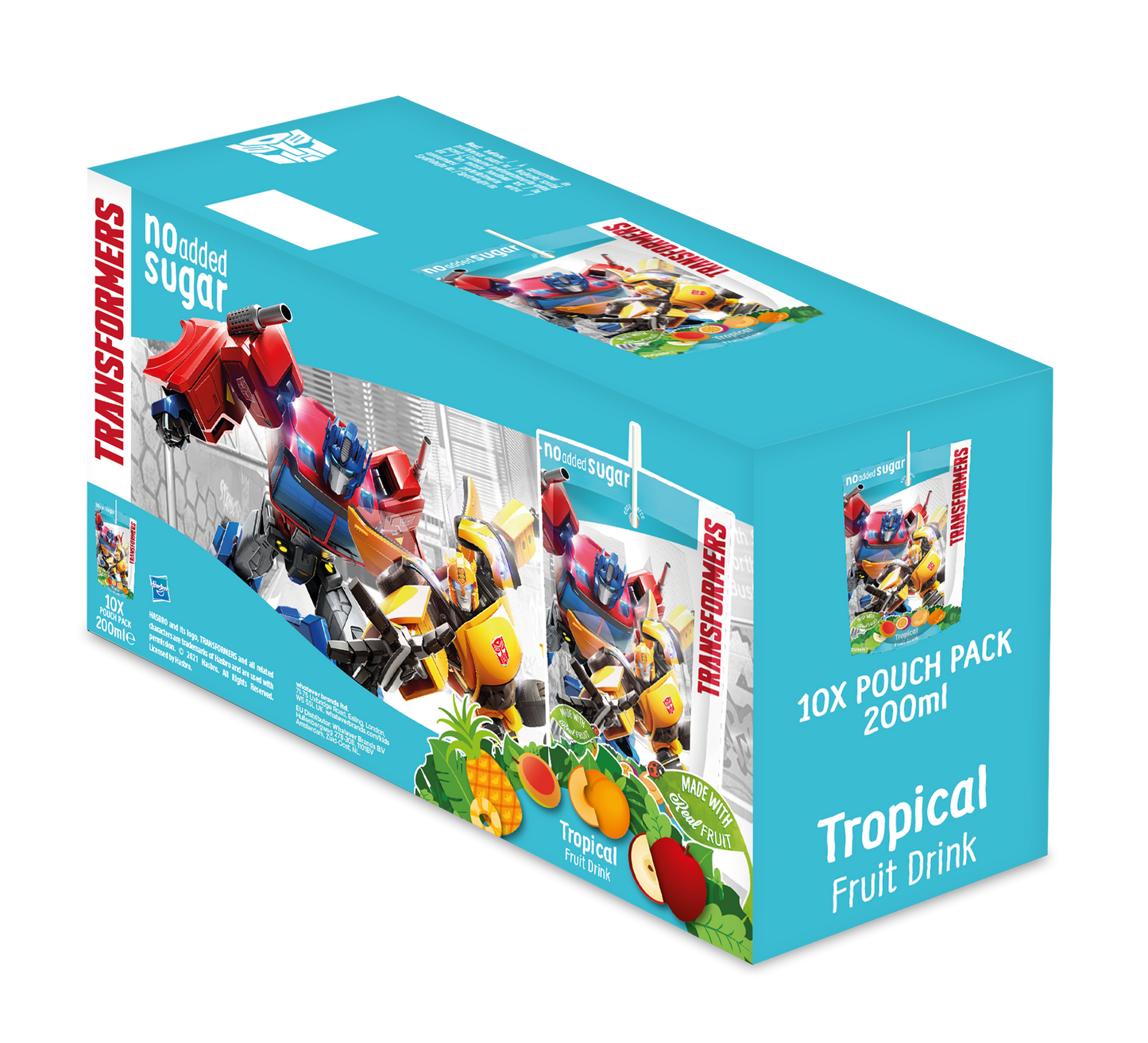 Transformers No Added Sugar Tropical Fruit Drink 200ml