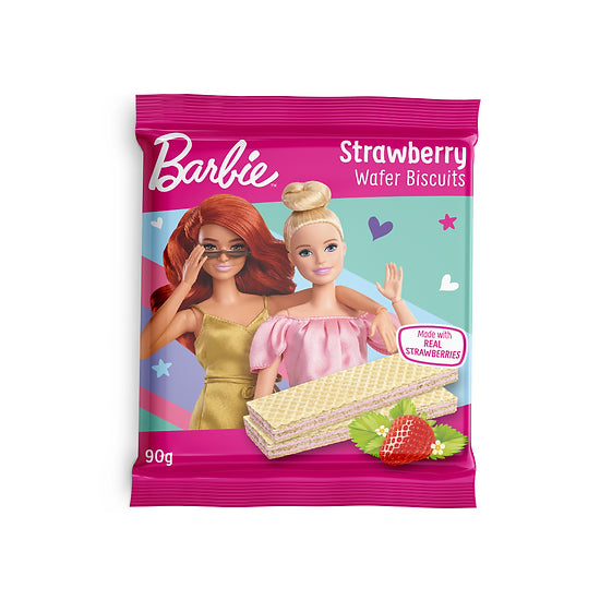 Barbie Strawberry Wafer Biscuits 90g