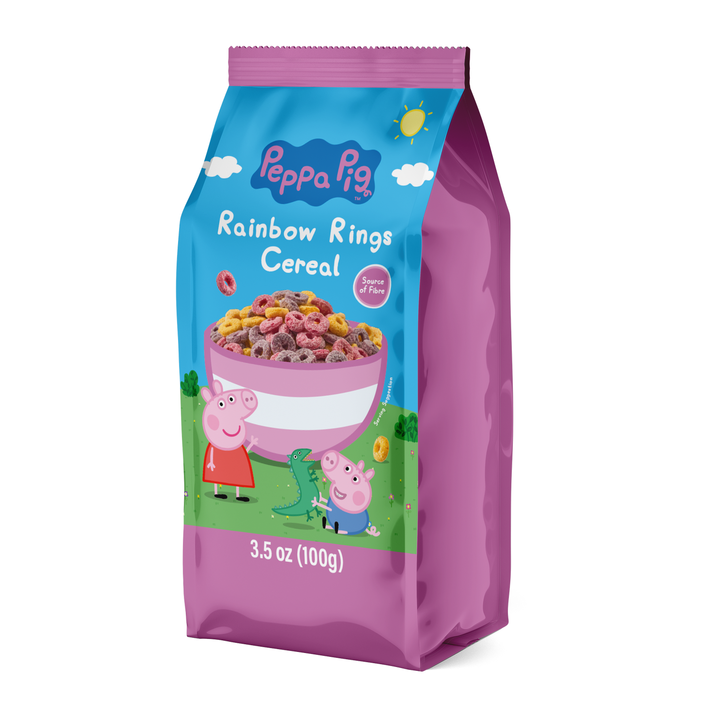 Peppa Pig Fruity Rings Cereal Bag 100g