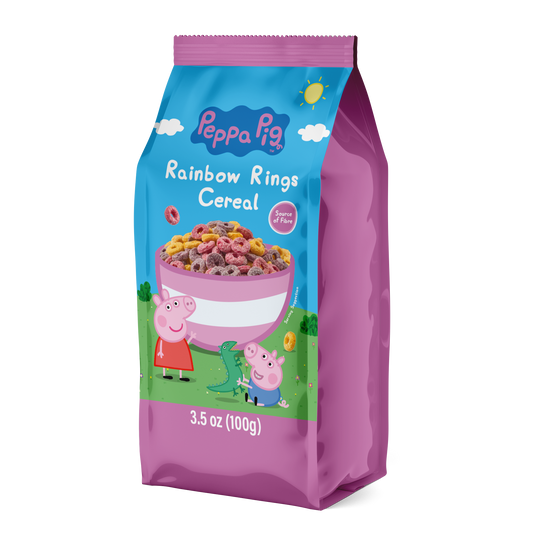 Peppa Pig Fruity Rings Cereal Bag 100g