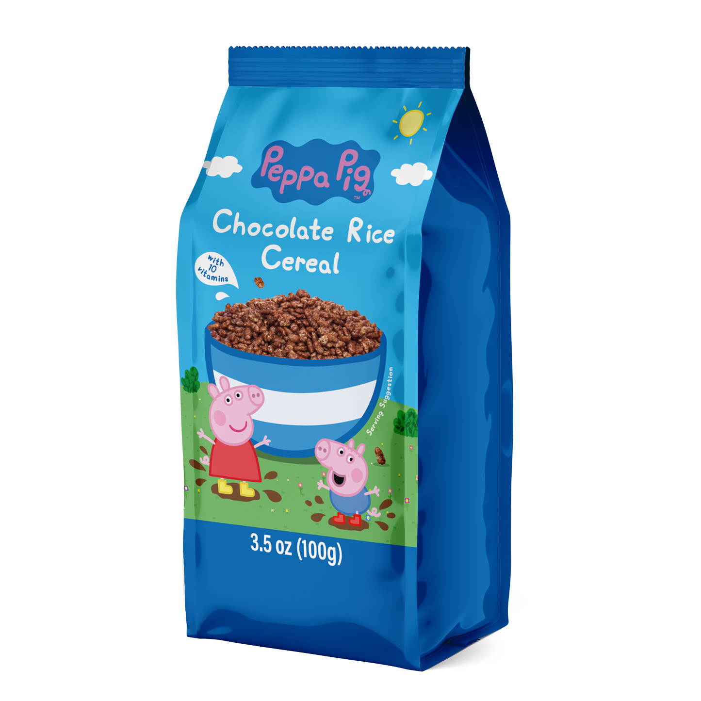 Peppa Pig Chocolate Rice Cereals With Vitamins Bag 100g