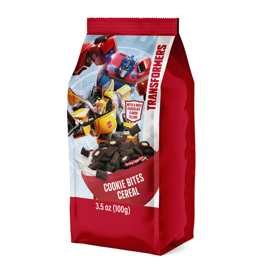 Transformers Cookie Bites Cereal Bag 100g