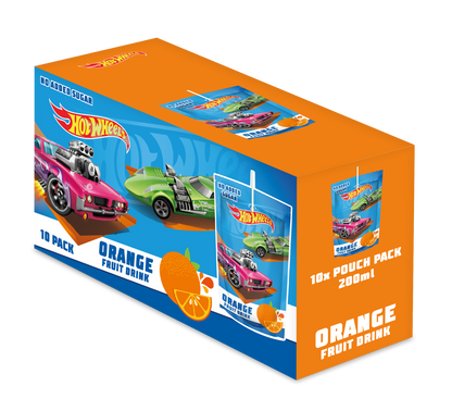 Hot Wheels No Added Sugar Orange Fruit Drink 200ml