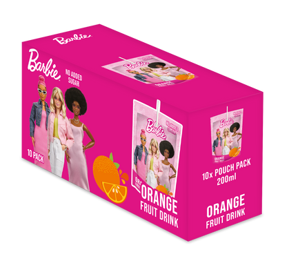 Barbie No Added Sugar Orange Fruit Drink 200ml