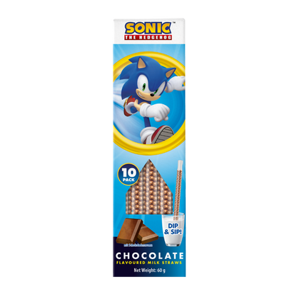 Sonic Dip & Sip Milk Straws Chocolate