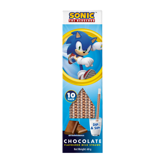 Sonic Dip & Sip Milk Straws Chocolate