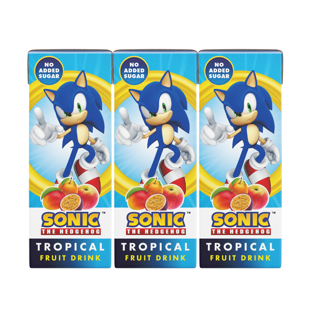 Sonic Tropical No Added Sugar Fruit Tetra Drink 200ml