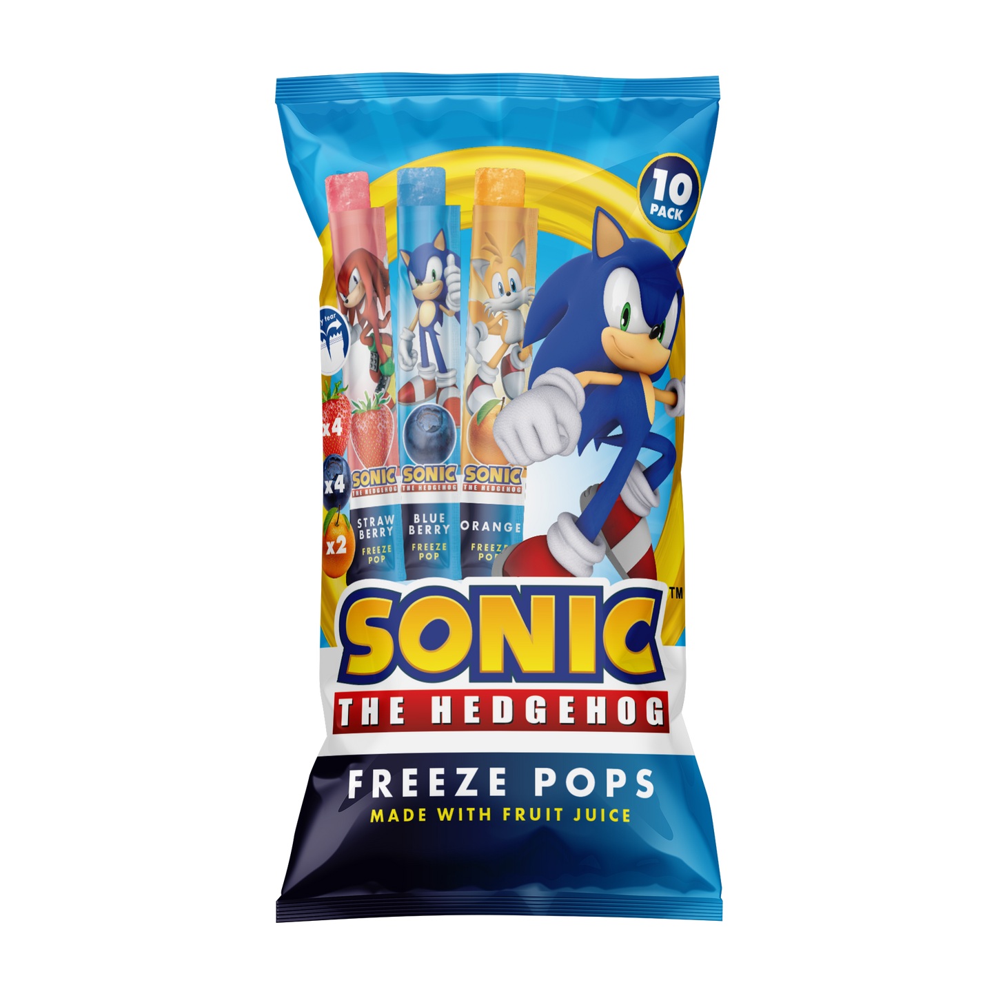 Sonic Mixed Freeze Pops