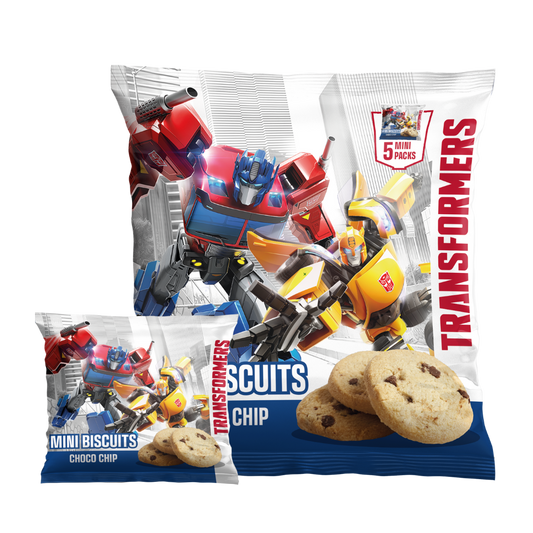 Transformers Choco Chip Mini Biscotti 5x20g