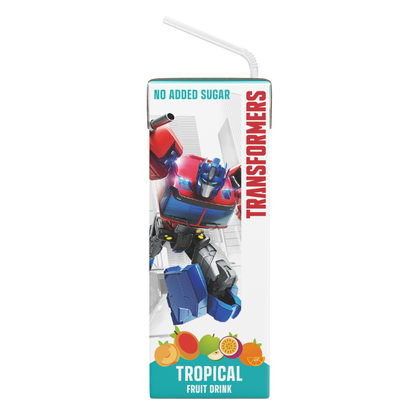 Transformers Tropical No Added Sugar Fruit Tetra Drink 200ml