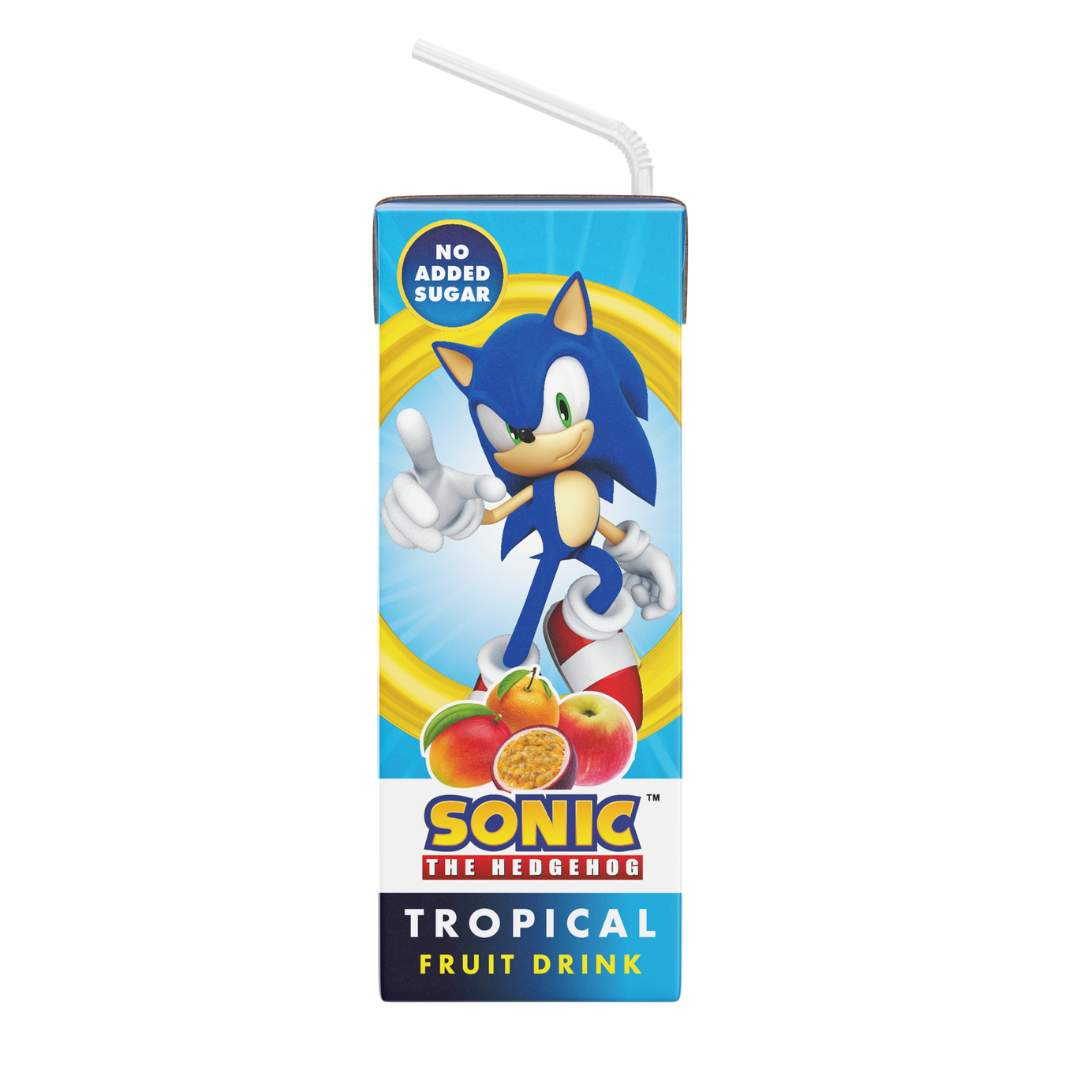 Sonic Tropical No Added Sugar Fruit Tetra Drink 200ml