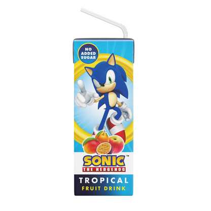 Sonic Tropical No Added Sugar Fruit Tetra Drink 200ml