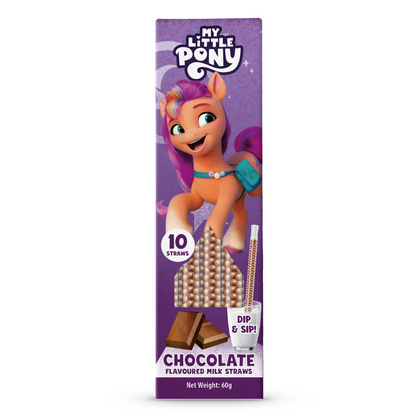 My Little Pony Dip & Sip Milk Straws Chocolate