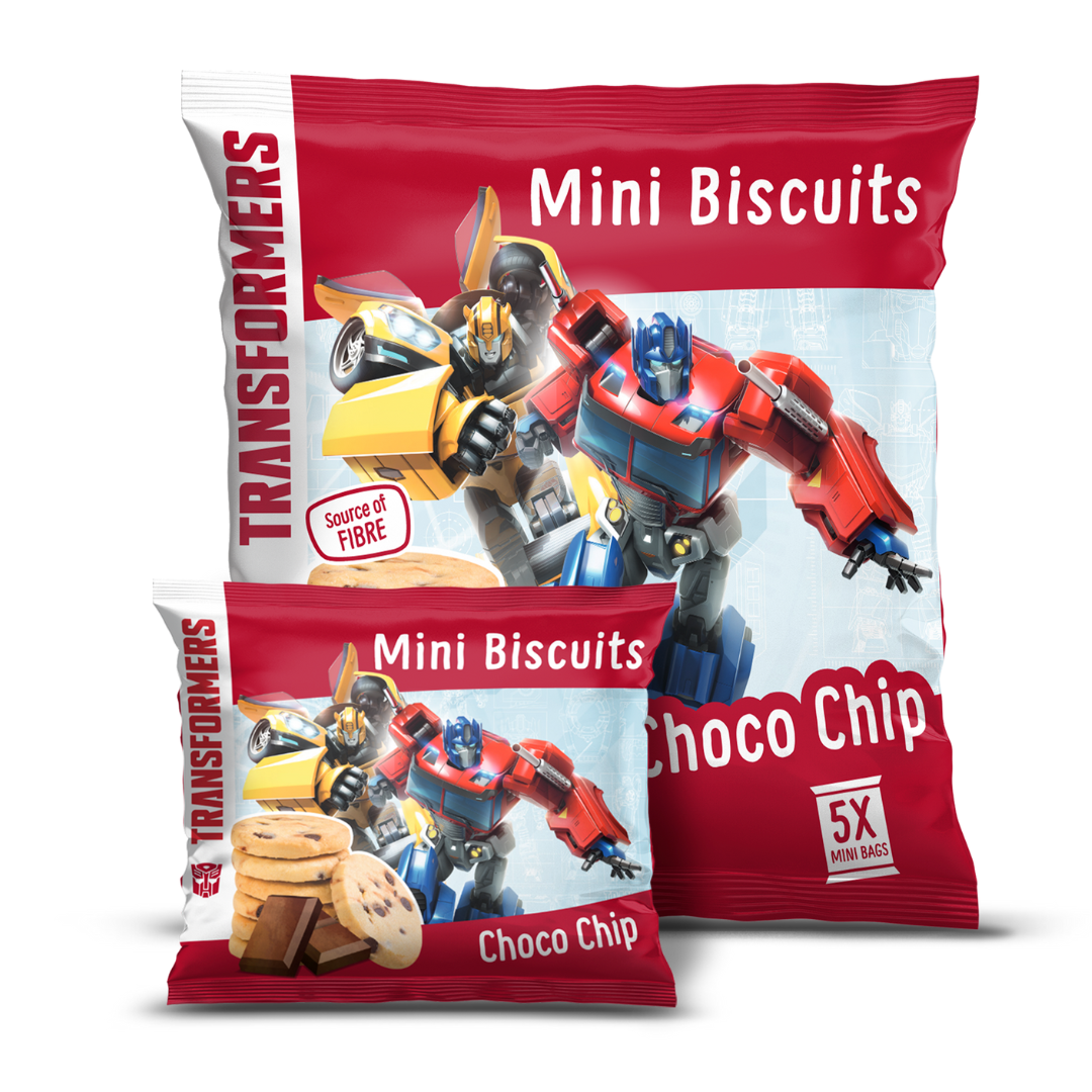 Transformers Choco Chip Mini Biscotti 5x20g