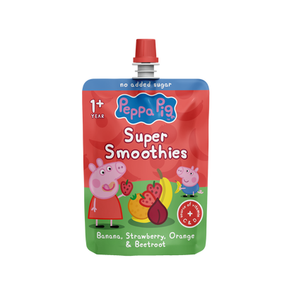 Peppa Pig Banana Strawberry Orange Smoothie