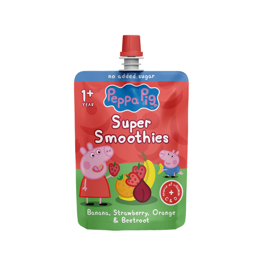 Peppa Pig Banana Strawberry Orange Smoothie